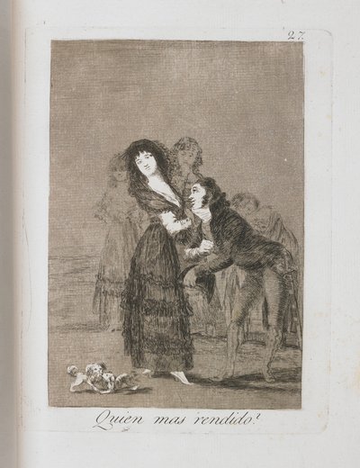 Planche de Los Caprichos, 1797-1798 - Francisco de Goya